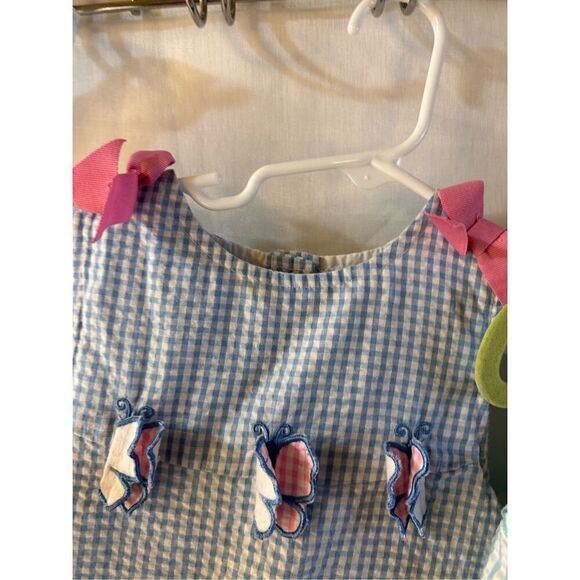 2 Summer dresses girls 3t Bonnie Jean/ Kid Crew Aqua and Blue - Picture 3 of 10